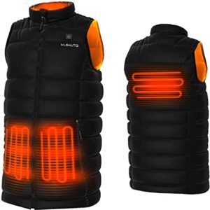 Heated Vest for Men, WLSAUTO Lightweight Heated Vest Size Adjustable with Battery Pack 7.4V Warm Vest